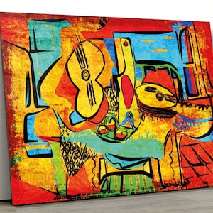 Picasso Tempered Glass Printing Wall Art-Modern Extra Large Wall Decor-Wall Hangings for Office And House-Housewarming Gift- Picasso Art