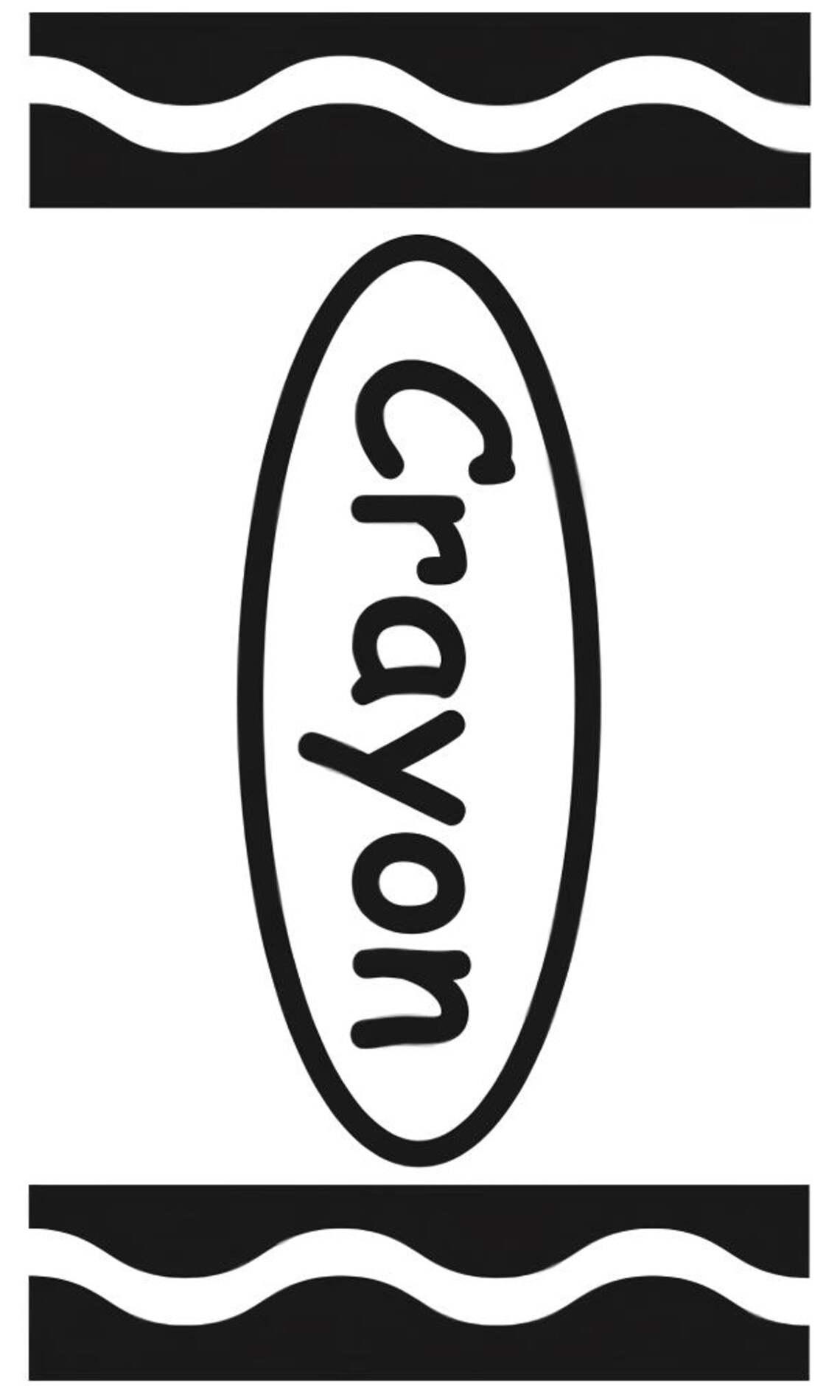CRAYON TEMPLATE - Etsy
