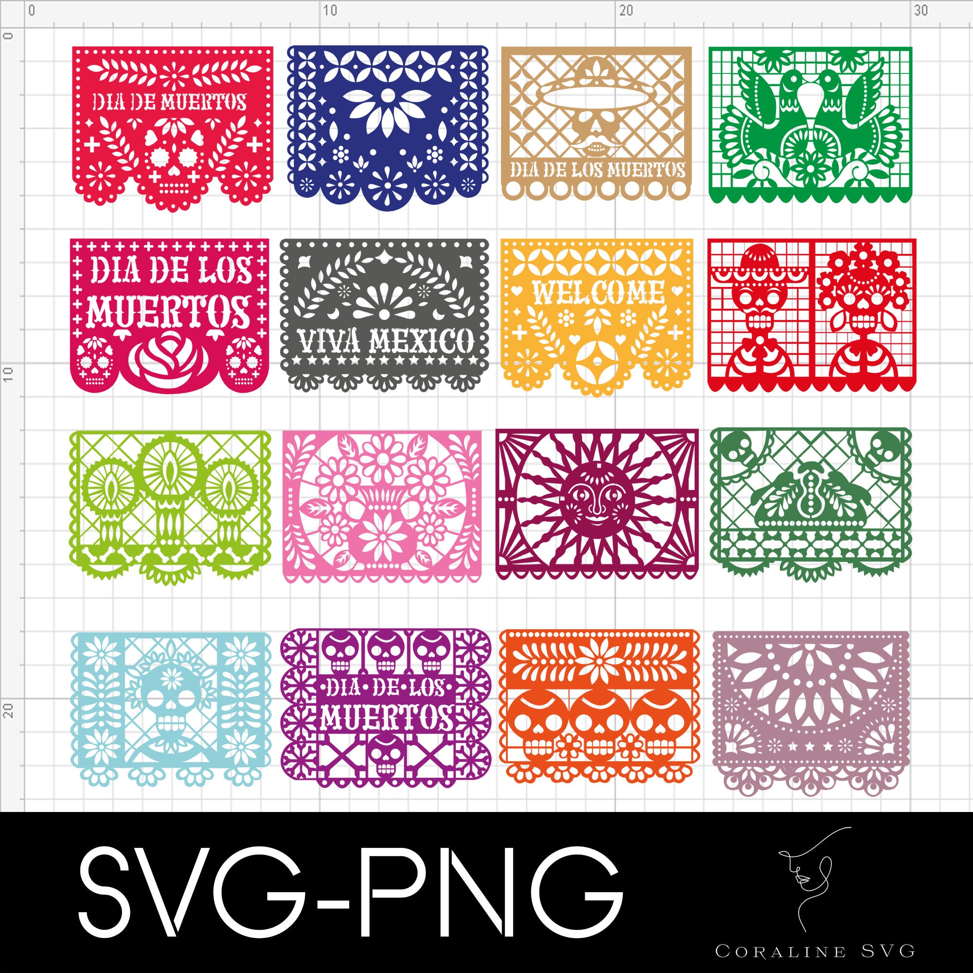 Papel Picado Clipart, Bunting Mexicano, Fiesta Bunting Banner Wedding ...