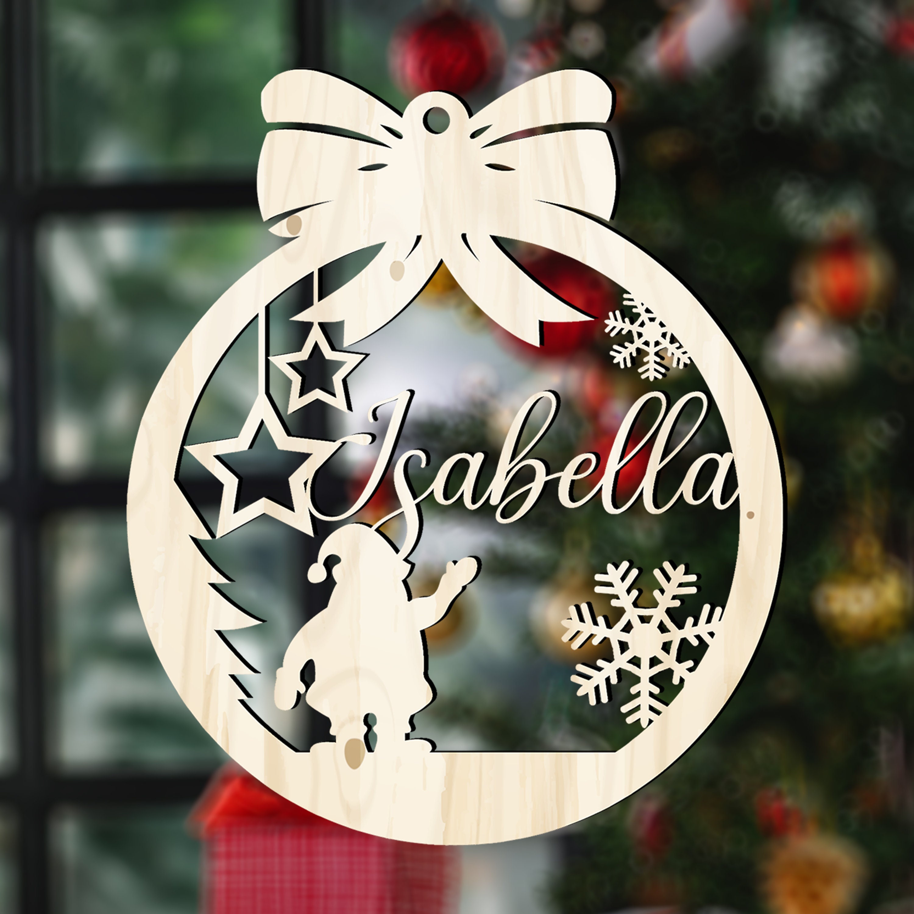 Ornamento Natalizio Cowboy Personalizzato Con Scritta – Decorazione In Resina Per Albero, Regalo Unico