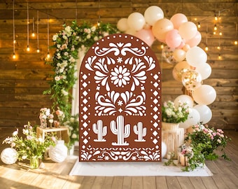 Papel Picado Banner Vorlage SVG: Fiesta Bogen Decor (Digitaler Download)