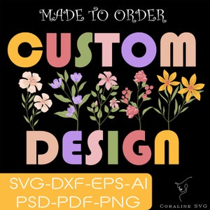 Personalisierte geschnittene Datei, benutzerdefinierte Name svg, benutzerdefiniertes Vektordesign, spezielle Designanfrage, für Cricut, Schneiden, Silhouette usw.