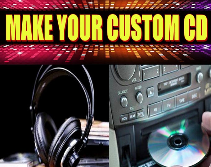 Make Your Own Custom CDs, Mix CD, custom mixtape cd, cd mixtape. Personalized cd Spotify Playlist, Apple music or YouTube Playlist