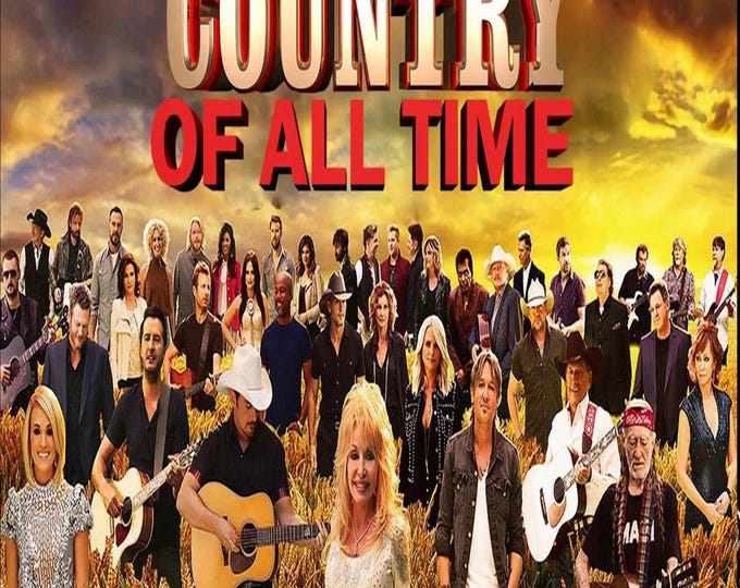 100% Country - The Definitive A to Z Music Library Hits of the 80s 90s 00s 10s & 20s Download / mp3 Edition
