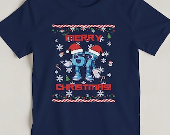 Camiseta navideña para niños Six-Seven – Camiseta navideña de Roblox Steal a Brainrot 67 – Camiseta de meme festivo para niños y niñas