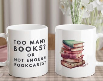 Tazza per amanti dei libri - Divertente regalo per topi di biblioteca, tazza da caffè per bibliotecari