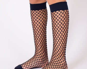 Below Knee Girl's Fishnet Socks