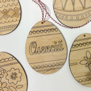 Osterkorb Anhänger, Ostereiersuche Etikett, hölzernes Baby Ostergeschenk, Osterandenken, Kinder Ostergeschenke, Osterhase Anhänger, personalisierte Tags