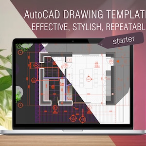 AutoCAD template package/ STARTER + GIFT • Video Guide • Professional AutoCAD drawing template designed by an architect • AutoCAD blocks