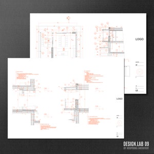 AutoCAD Sample Drawing • Drawings from our real project • crafted by DESIGN.LAB 09 architects • AutoCAD blocks • AutoCAD template