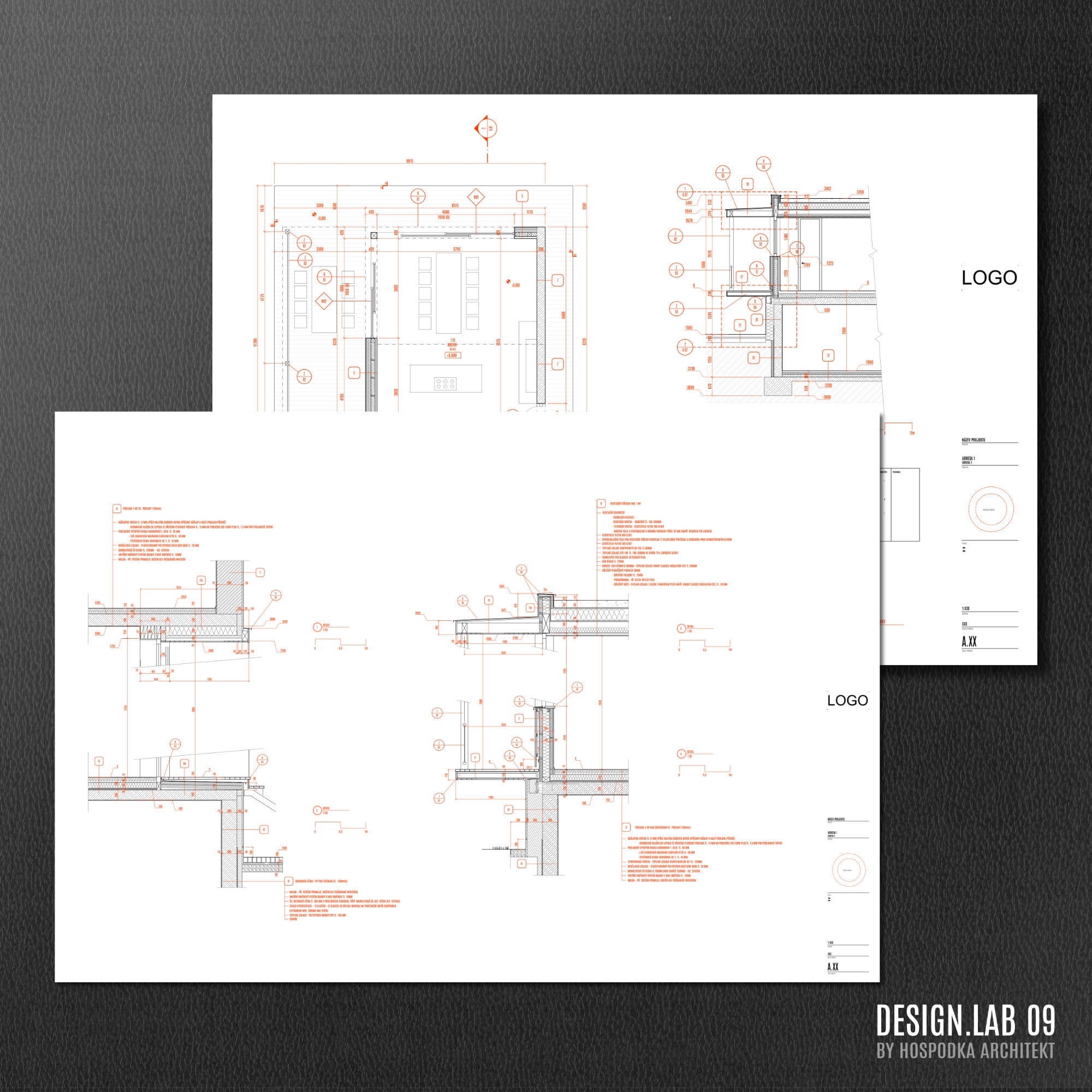 AutoCAD Sample Drawing • Drawings from our real project • crafted by DESIGN.LAB 09 architects • AutoCAD blocks • AutoCAD template