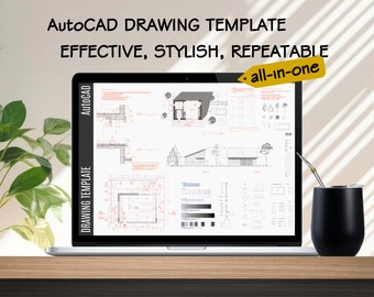 AutoCAD template package / ALL-IN-ONE + gift • Professional AutoCAD drawing template  •Title blocks•crafted by an architect•AutoCAD drawings