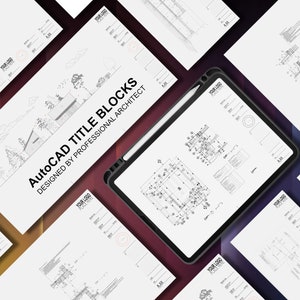 AutoCAD Title Blocks + FREE GIFT • Fully editable • Crafted by a professional architect for students and architects • Top AutoCAD Drawings