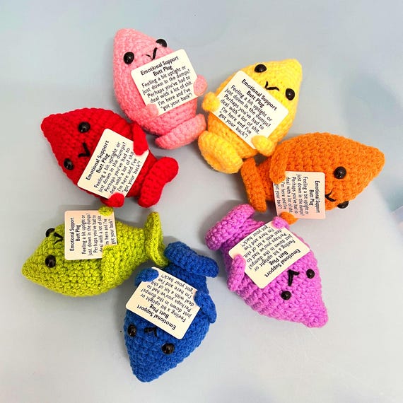 Printable Emotional Support Plug Card Pattern Pdf-4 Language Crochet  Tutorial,perfect Gag Gift for Laughter,handmade Crochet Gift - Etsy