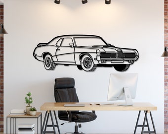 Metal Car Wall Art, Car Guy Gift, Car Wall Art, Metal Wall Art, Car Accessories, Metal Wall Decor, Car Accessories For Men, Car Gift For Him