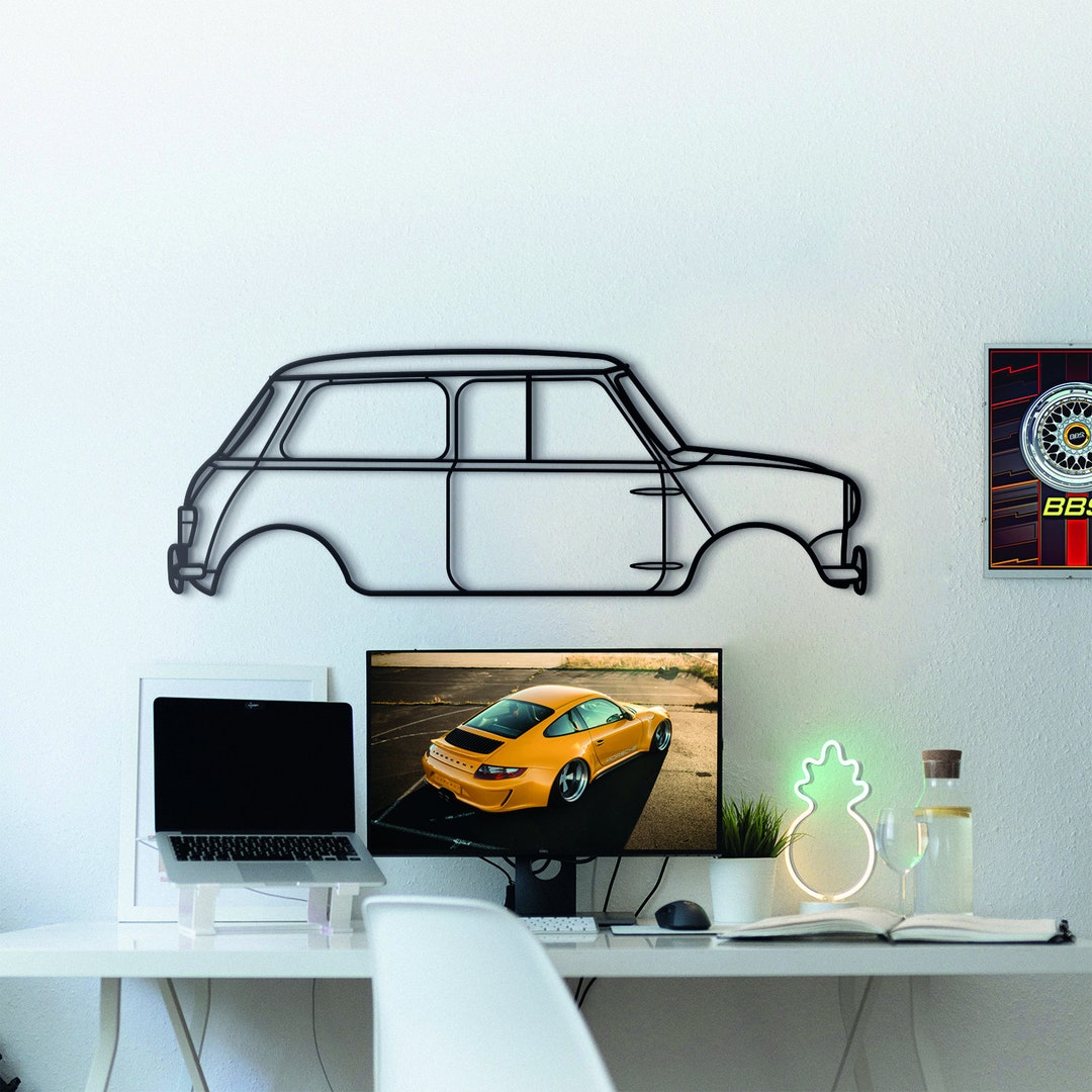 Metal Car Wall Art, Car Guy Gift, Car Wall Art, Metal Wall Art, Car Accessories, Metal Wall