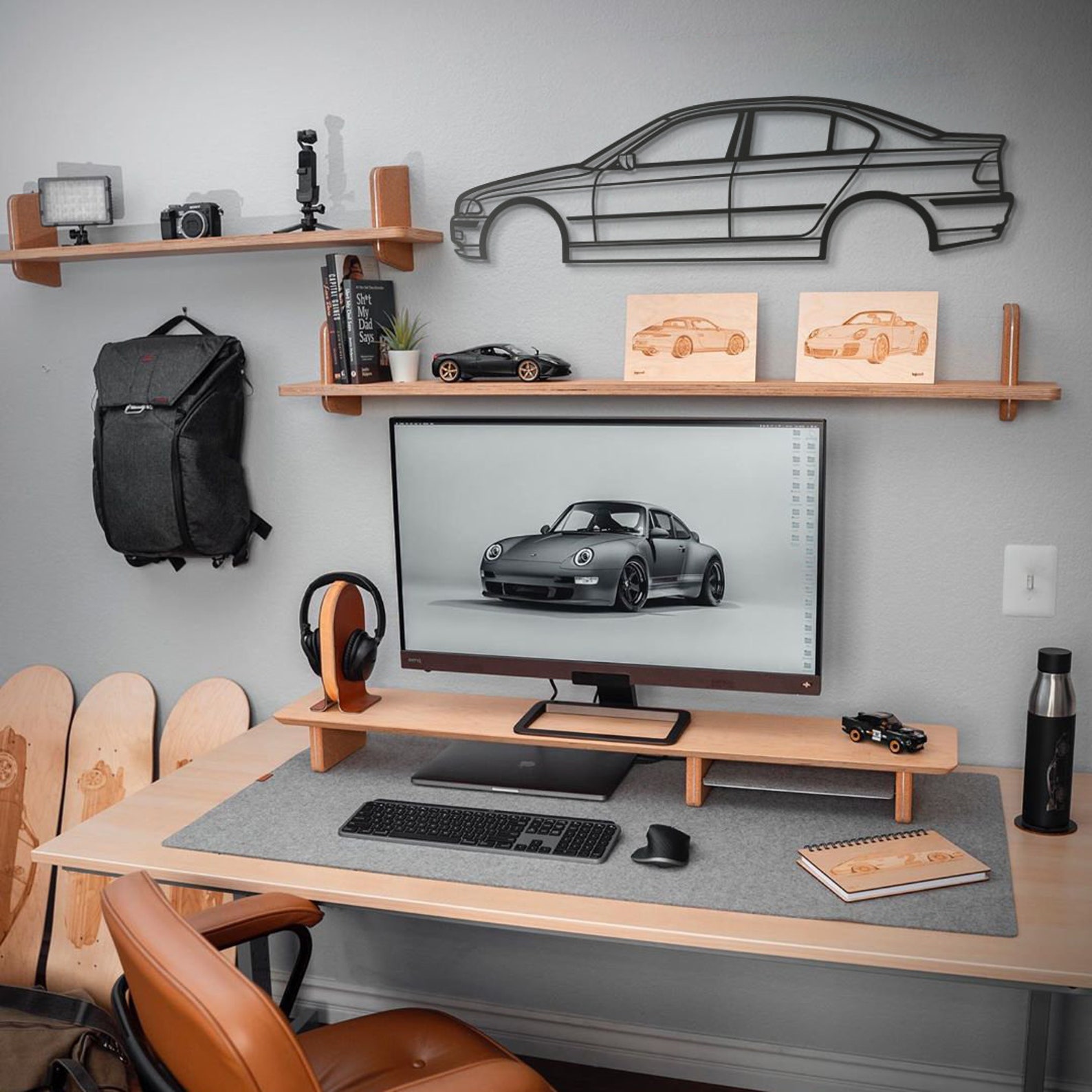 Metal Car Wall Art, Car Guy Gift, Car Wall Art, Metal Wall Art, Car ...
