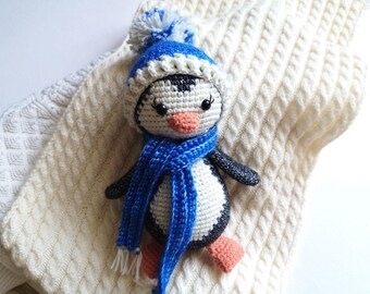 Jouet cadeau de Noël pingouin pour enfants Premier 1er Noël de bébé