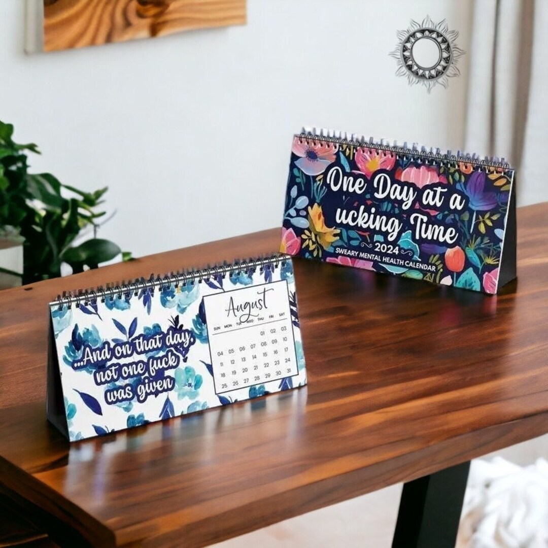 2024 Calendar Funny Calendar Motivational Quotes Humorous Etsy Australia