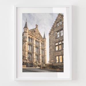 GLASGOW SCOTLAND TRAVEL Print - Glasgow City Photography Print Old Town City Art Architecture Print University of Glasgow Chaplaincy
