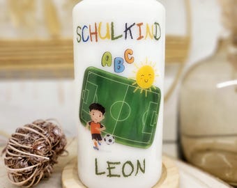 Produktbild von Einschulung Deko 12x Windlicht Einschulung Mädchen Rosa - Tischdeko Für Schulanfang & Einschulungsfeier Tortendeko Einschulung