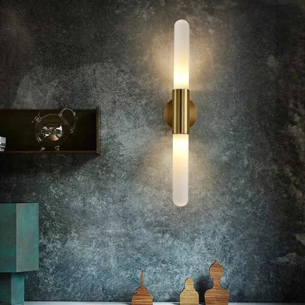 Image showcasing Minimalist Sconce - Etsy
