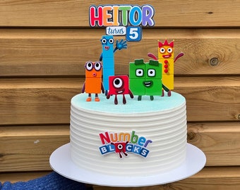 Numberblocks cake topper