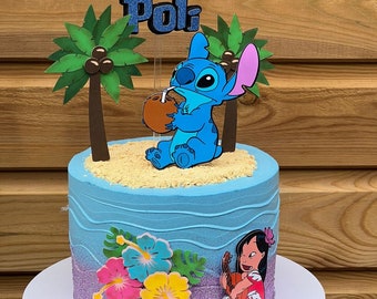 Lilo and Stitch inspired cake topper