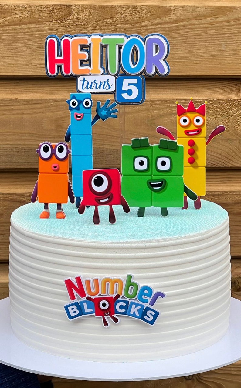 Numberblocks Cake Topper Etsy Numberblocks Cake Topper Etsy