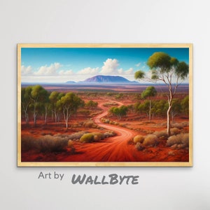 Australian Landscape Digital wall art  home decor, printable artwork for decorating, gifts and card making. #0625