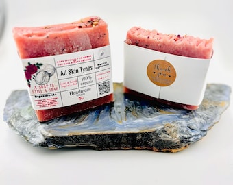 Natural Handsoap Eco Friendly Roses From The Garden
