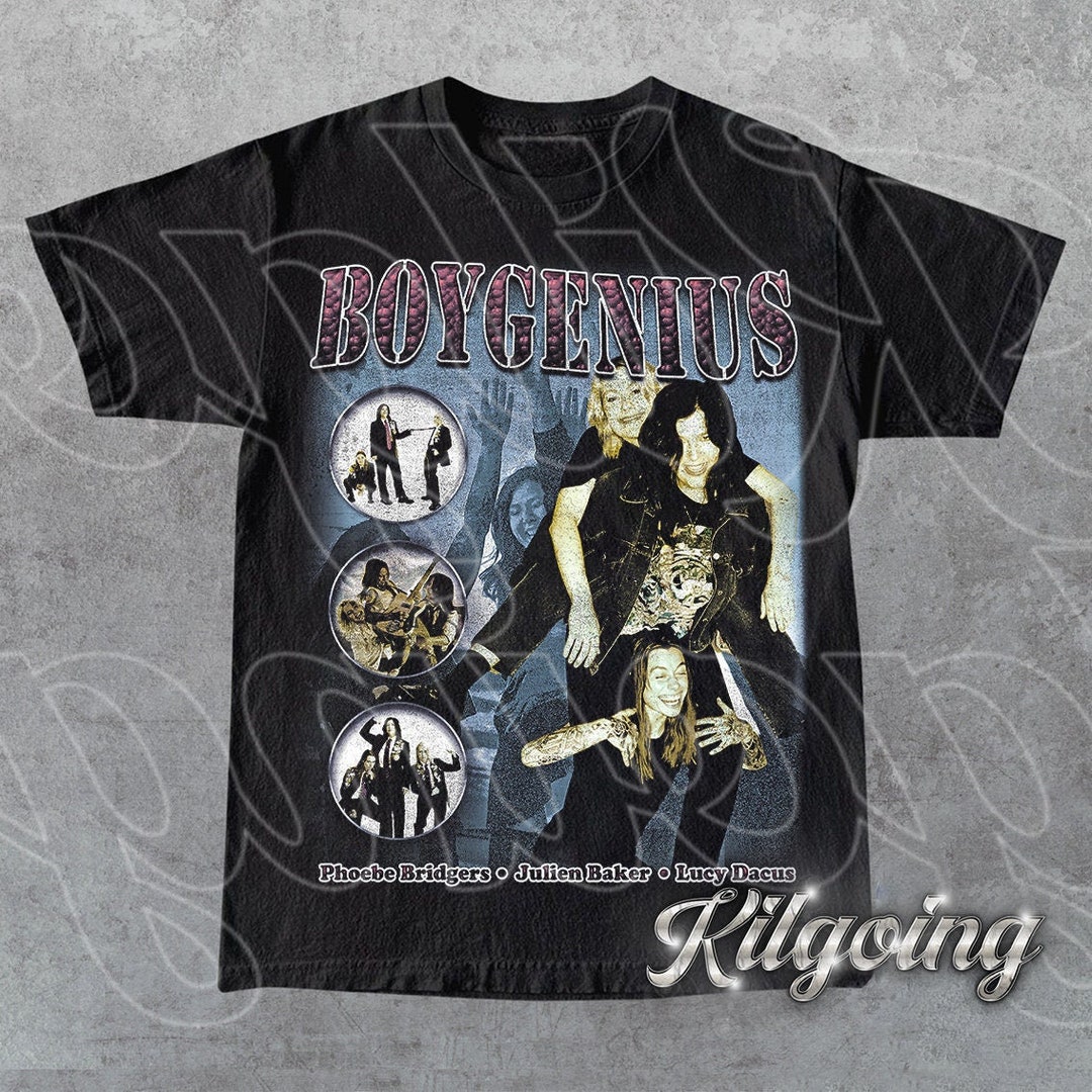 Boygenius 90s Onesided Tshirt Phoebe Bridgers Julien Baker Etsy