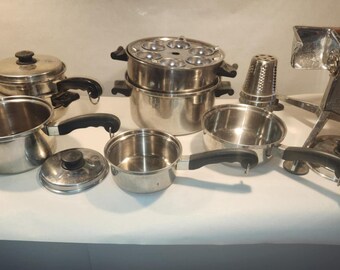 Set De Cuisine Camping Mirro M 4355 Backpacker Aluminium, Pour 4 (incomplet)