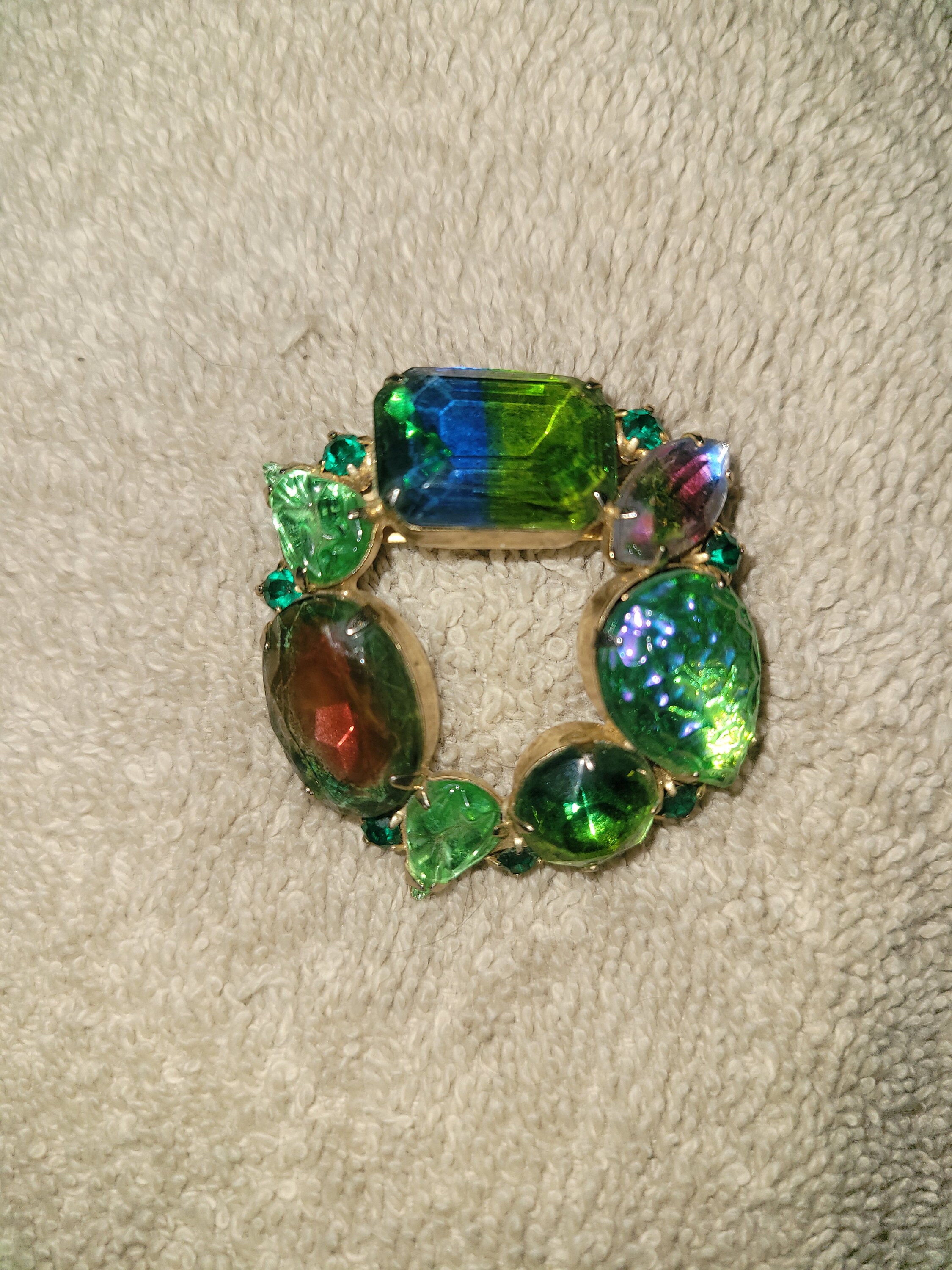 1960's Rhinestone Brooch - Etsy