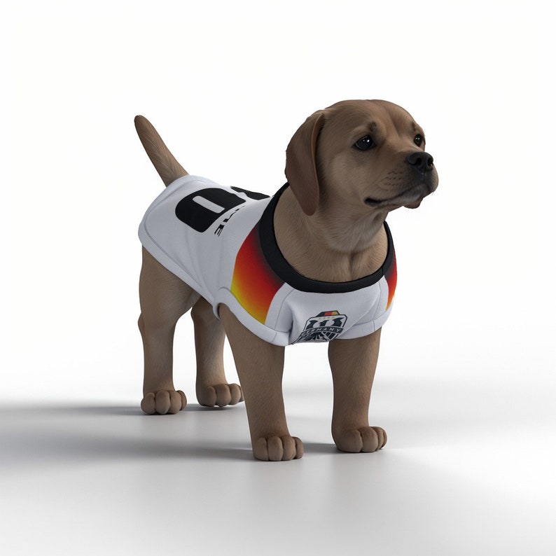 Germany Football Euro 2024 Personalised Pet Tank Top with original FC logo Dog Football Costume and Cat Football Costume Gift image 5