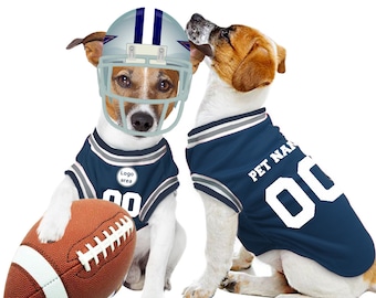 Dallas Cowboys - Inspired Personalised Pet Tank Top FC 26/27 with original FC logo (Dog Costume and Cat Costume Gift)