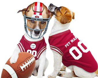 San Francisco 49ers - Inspired Personalised Pet Tank Top FC 25/26 with original FC logo (Dog Costume and Cat Costume Gift)