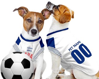 Tottenham Hotspur FC Personalised Pet Tank Top 26/27 with original FC logo (Dog Football Costume and Cat Football Costume Gift)