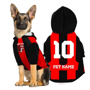 Pettorina ufficiale MILAN Football per cani - Squadre di calcio Serie A -  MILAN calcio - Maglie squadre di calcio - Abbigliamento per Cani