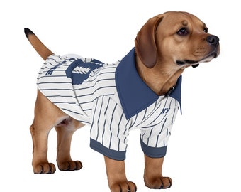 New York Yankees Baseball Pet Jersey Shirt with original Club logo (Dog  Baseball Costume and Cat Baseball Costume Gift)