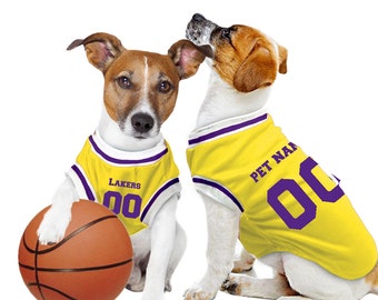 LA Lakers - Débardeur personnalisé inspiré des animaux de compagnie FC 23/24 avec logo FC original (cadeau de costume de chien et de chat)