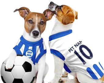 Brighton & Hove Albion FC - Personalised Pet Tank Top 26/27 with original FC logo (Dog Football Costume and Cat Football Costume Gift)