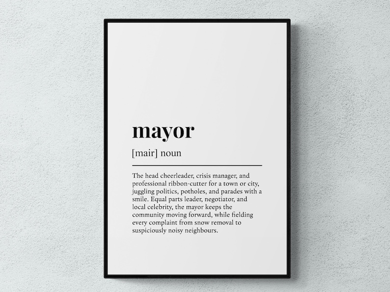 MAYOR DEFINITION MEANING visual data 7