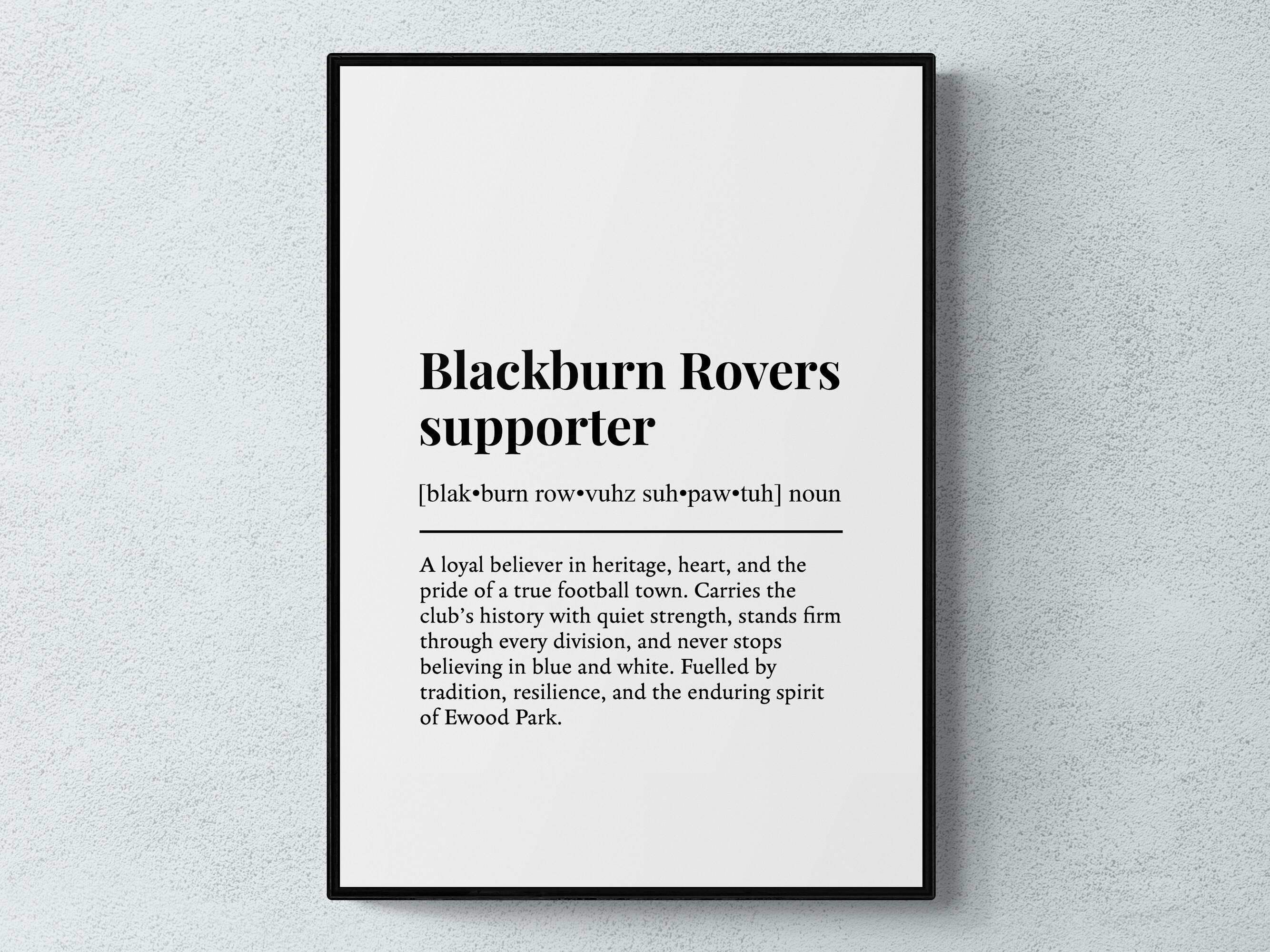 Fanion / Banderin Blackburn Rovers FC (Angleterre) - 9x11 Cm, Supporter Football