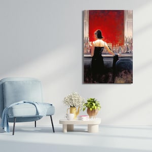 Brent Lynch Cigar Bar Evening Lounge Famous Painting Wall Art Decor Canvas Living Room Home Decor Housewarming Gift Famous Artist Paintings