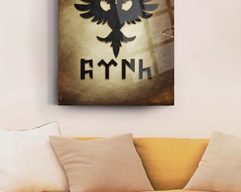 Turkish Symbol Glass Painting Wall Art Decor Housewarming Gift Home Office Wall Decor Painting Home Wall Decor Ready to Hang