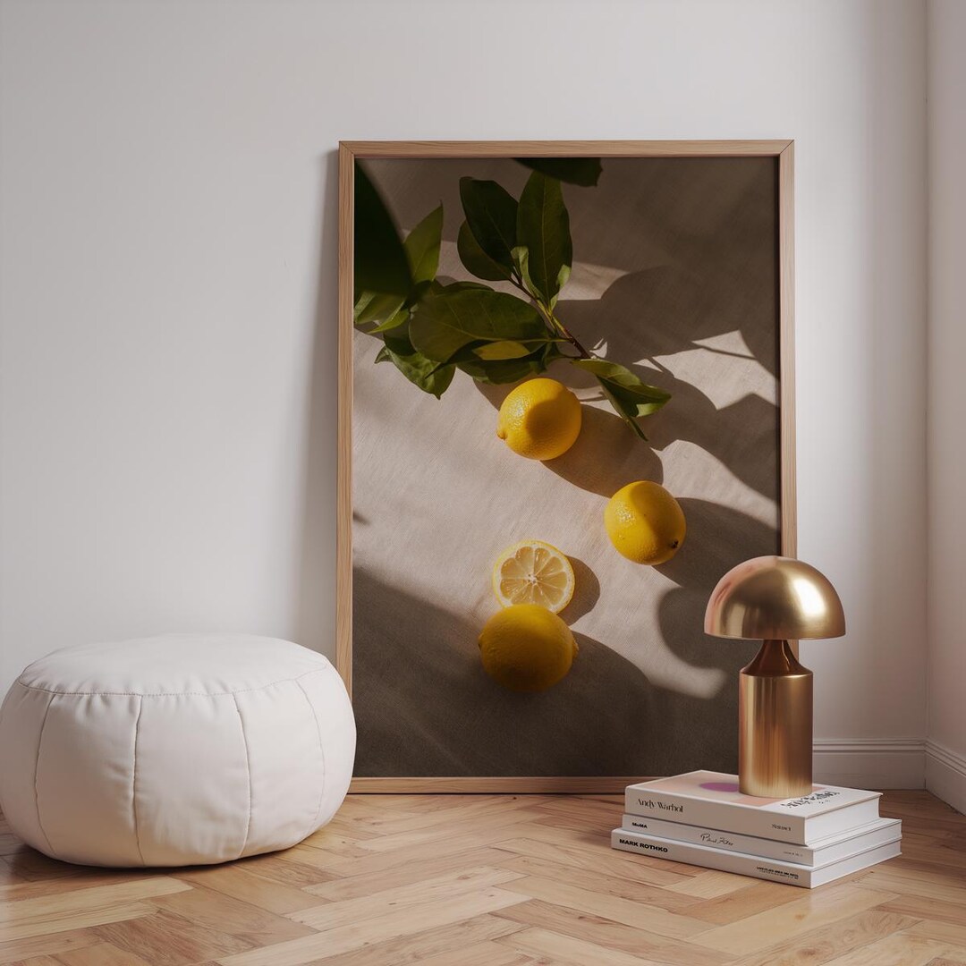 Lemons in Sunlight Artwork Printable Wall Art Digital Download Wall Art ...