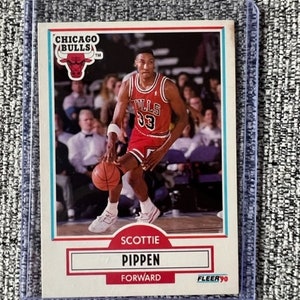 Raro Scottie Pippen #33 Chicago Bulls, cartão Fleer, quase novo