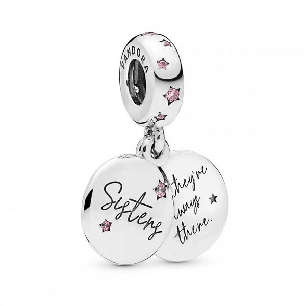 Pandora Forever Sisters Silver Dangle Charm Popular Family Charms Unique and Adorable Gifts for Sisters Celebrate Love with Charm Beads, UK