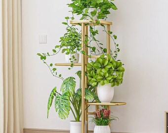 Pflanzenständer aus Metall, Pflanzenständer, Pflanzenständer, Übertopf, Cache-Pot, Support à Plantes, Pot Rack, Pflanzentisch, Blumenregal, Support culture